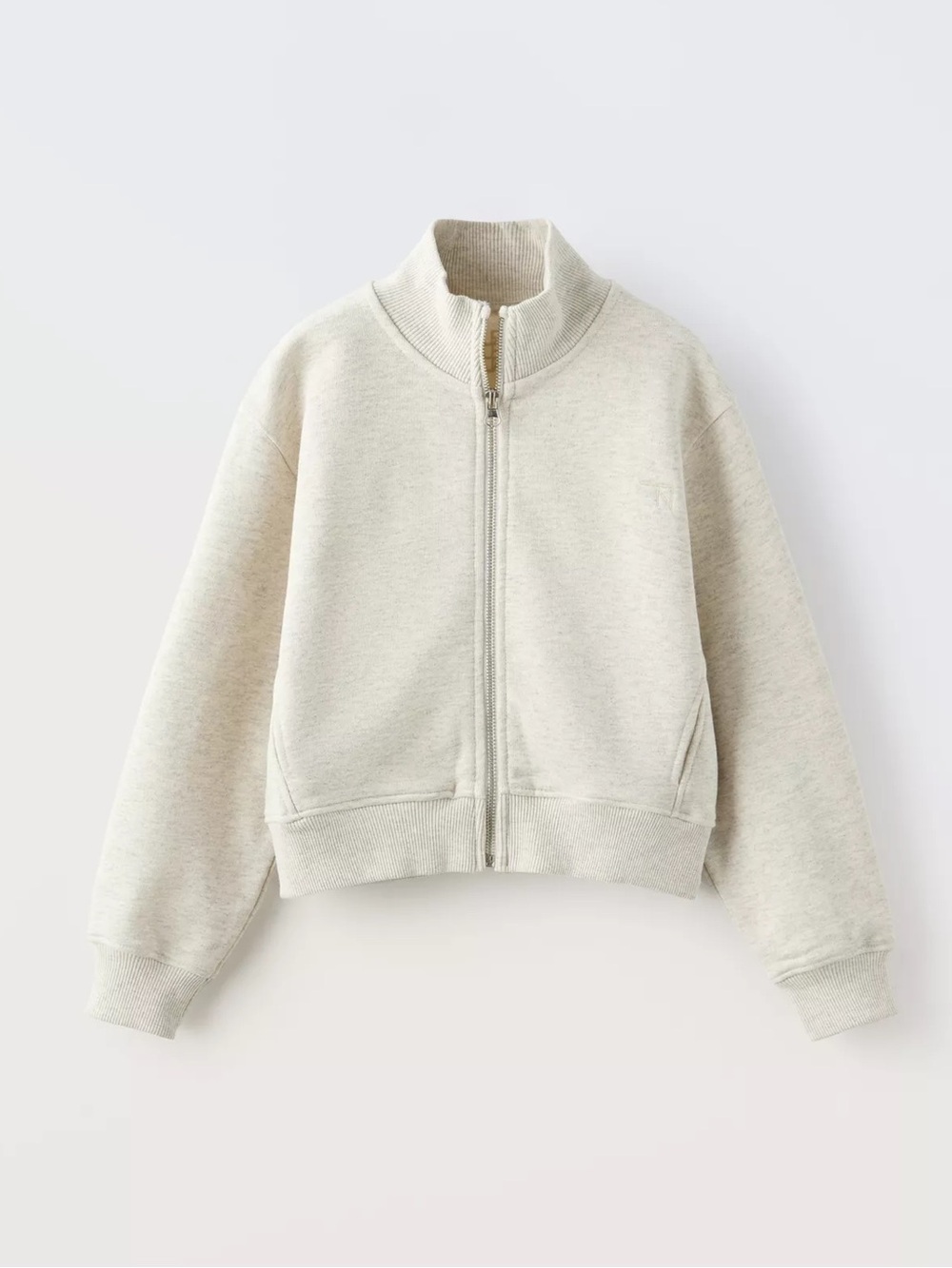 Zara Zippered Jacket True Neutrals